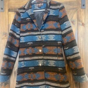 Elegant Striped Women's Blazer